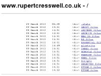 www.rupertcresswell.co.uk - /