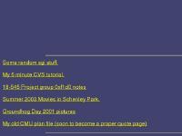 s3a.org Look at My Resume, Some random sgi stuff., My 5 minute CVS tutorial.