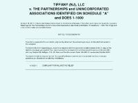 TIFFANY (NJ), LLC v. THE PARTNERSHIPS and UNINCORPORATED ASSOCIATIONS IDENTIFIED ON SCHEDULE “A” and DOES 1-1000