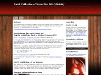 Saint Catherine of Siena Pro Life Ministry Saint Catherine of Siena Pro Life Ministry