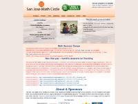 sanjosemathcircle.org Make a donation!, Schedule, Enroll sanjosemathcircle.org Make a donation!, Schedule, Enroll