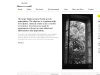 scope.se The Funds, The Investments, Team scope.se The Funds, The Investments, Team