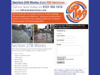 section278works - Section 278 Works from RW Services section278works - Section 278 Works from RW Services