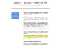Section 44 Employment Rights Act 1996, the secret to getting safe working conditions in the UK Section 44 Employment Rights Act 1996, the secret to getting safe working conditions in the UK