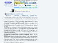 Secured personal loans