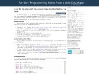 Web Development and Programming Notes Web Development and Programming Notes