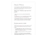 share-psi.eu workshop report, commentable document, workshop agenda