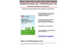 Sheffield Christian Aid / CAFOD May Day Trek: Home Sheffield Christian Aid / CAFOD May Day Trek: Home