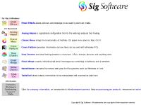 Sig Software - for Mac OS X, Windows, Macintosh Sig Software - for Mac OS X, Windows, Macintosh