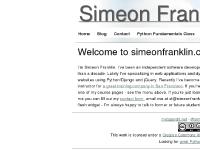 simeonfranklin.com PHP, Python, Django simeonfranklin.com PHP, Python, Django