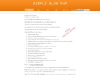 Simple Blog PHP script Simple Blog PHP script