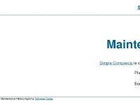 Simple Complexity » Maintenance Mode