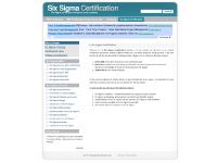 Six Sigma Certification