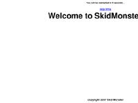 Skid Monster Skid Monster