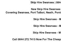 Skip Hire Swansea | Cheap Skip Hire Prices in Swansea