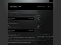 Web-Programming Notes | PHP, MySQL, JavaScript and CSS