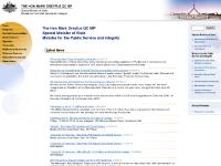 smos.gov.au Biography, Portfolio Responsibilities, Speeches