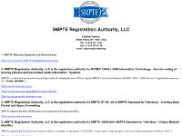 SMPTE Registration Authority, LLC SMPTE Registration Authority, LLC