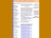 Society for Medieval and Renaissance Philosophy Society for Medieval and Renaissance Philosophy