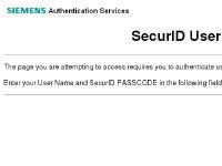 RSA SecurID : Log In RSA SecurID : Log In