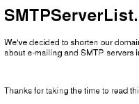 SMTP Server List - Find Your SMTP Server