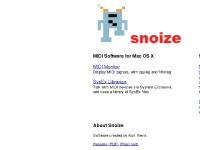 snoize.com MIDI Monitor, SysEx Librarian, DisclosableView