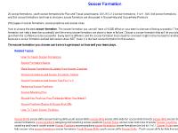 Soccer Formations Soccer Formations