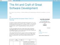 The Art and Craft of Great Software Development The Art and Craft of Great Software Development