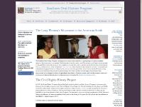 Southern Oral History Program - The University of North Carolina at Chapel Hill Southern Oral History Program - The University of North Carolina at Chapel Hill