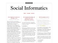 Social Informatics Social Informatics