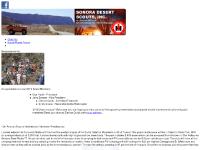 Sonora Desert Scouts Sonora Desert Scouts
