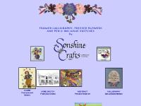 Sonshine Crafts offers calligraphy with pressed flowers and pen and ink home sketches. Sonshine Crafts offers calligraphy with pressed flowers and pen and ink home sketches.