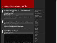 soundartresources.wordpress.com xalexkellerx, Leave a Comment, Electronics