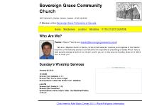 Sovereign Grace Community Church Sovereign Grace Community Church