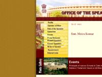 speakerloksabha.nic.in Role of the Speaker, Speeches, Events