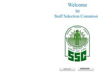 Welcome to SSC Welcome to SSC