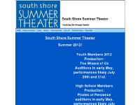 ssstheater.org Programs & Classes, Educational Programs, Productions