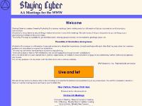 Staying Cyber - AA Meetings on the WWW, Alcoholics Anonymous, meetings, online