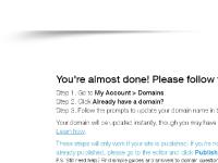 stepsforthefuture - Wix.com - Trying to Connect to Your Own Domain