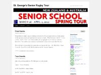 stgeorgesrugby.wordpress.com St. George's Junior Rugby Tour, ITINERARY, STAFF stgeorgesrugby.wordpress.com St. George's Junior Rugby Tour, ITINERARY, STAFF