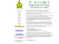 St. Gertrude's Preschool...Welcome to our "HOME" page St. Gertrude's Preschool...Welcome to our "HOME" page