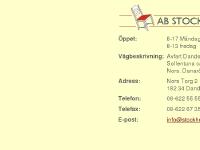 AB STOCKHOLMS STOLSERVICE AB STOCKHOLMS STOLSERVICE
