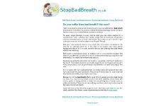stopbadbreath.co.uk stopbadbreath.co.uk