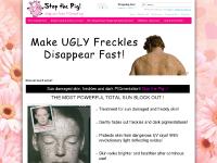 stopthepig.co.uk Why Stop the Pig?, Embarrassing Freckles on Face!, FRECKLY Customers! stopthepig.co.uk Why Stop the Pig?, Embarrassing Freckles on Face!, FRECKLY Customers!
