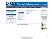 Strategic Management Review Strategic Management Review