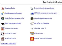 suekayton.com Computer Doctor, Computer disaster preparedness, M-A High computer donation program suekayton.com Computer Doctor, Computer disaster preparedness, M-A High computer donation program