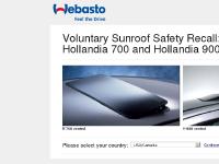 Sunroof Recall - Webasto Hollandia - SunroofCheck.com