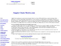 supplychainmetric.com Backorder Reporting, Balanced Scorecard, Benchmarking