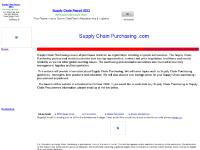 Supply Chain Purchasing / Procurement