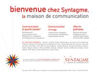 Syntagme - Communication interne et qualité sociale - Communication d'image - Affaires publiques